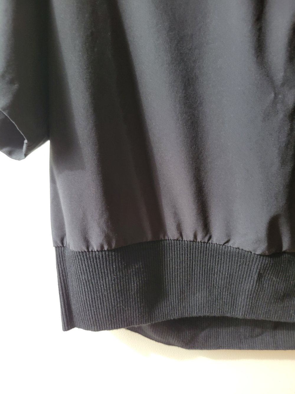 Athleta Black Ribbed-Neck Tee - Picture 4 of 5